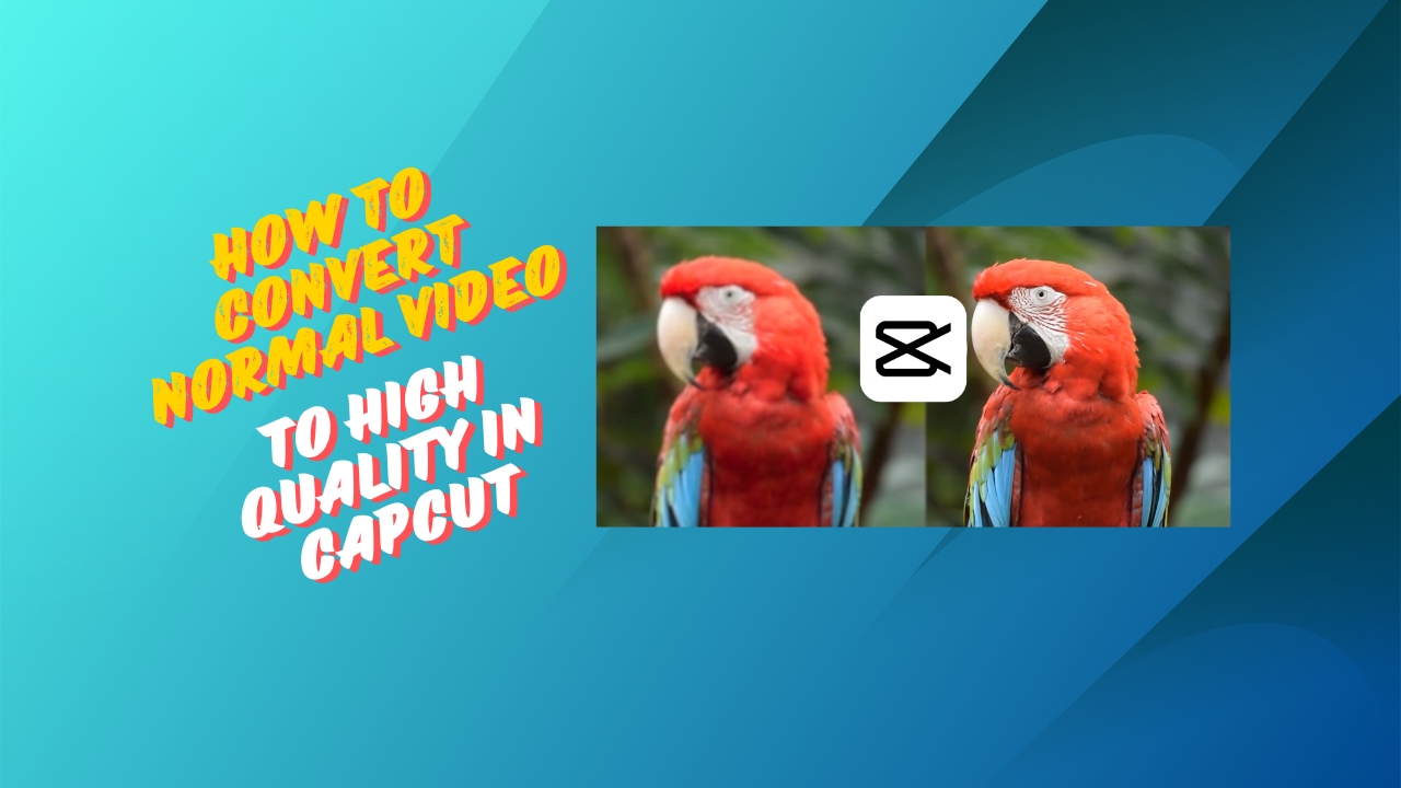How to Convert Normal Video to High Quality in CapCut